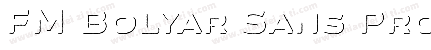FM Bolyar Sans Pro 800字体转换